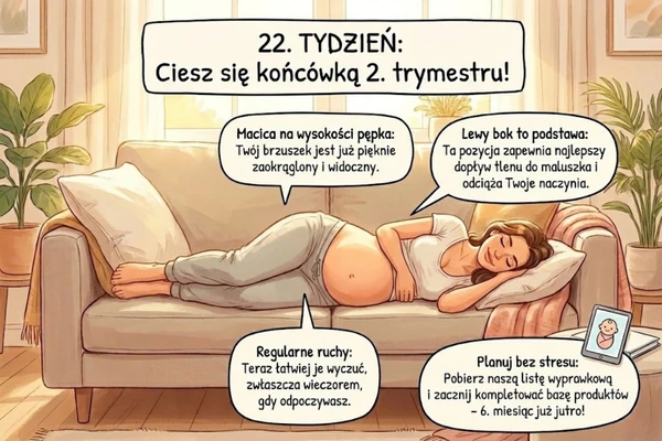22 tydzień — objawy ciąży i odczucia